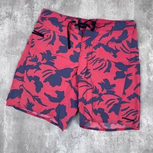 Patagonia Board Shorts Mens 34 Swim Trunks Surf Beach Lightweight Floral Nylon